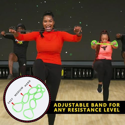Workout Bands 7 Ring Adjustable Resistance Bands for Working Out Home Workout Walking Exercise Workout Bands Fitness Program Exercise Bands Stretch Bands for Recovery