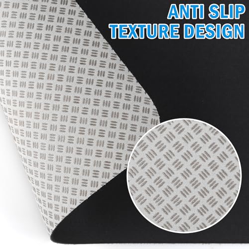 2PCS Exercise Bike Mat for Carpet & Hardwood Floors, Non-Slip Workout Mat for Bike Trainer Compatible with Stationary Spin Bike, Concept 2 Rowing Machine