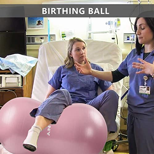 INPANY Peanut Ball - Anti Burst Exercise Ball for Labor Birthing, Physical Therapy for Kids, Core Strength, Flexible Seating, Home & Gym Fintness, Sensory Chair Wiggle Seat for Boys and Girls