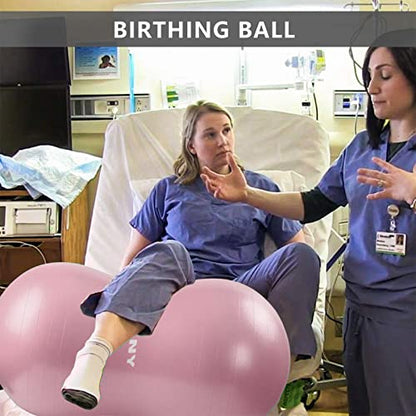 INPANY Peanut Ball - Anti Burst Exercise Ball for Labor Birthing, Physical Therapy for Kids, Core Strength, Flexible Seating, Home & Gym Fintness, Sensory Chair Wiggle Seat for Boys and Girls