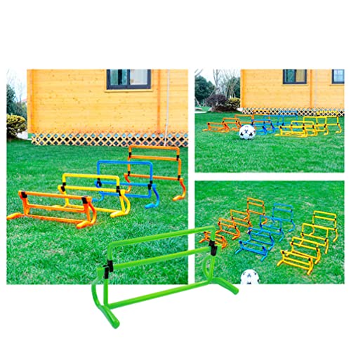 BESPORTBLE Removable Training Hurdles, Agility Ladder Speed Training Equipment, Soccer Training Agility Hurdles(Yellow) - color: Green