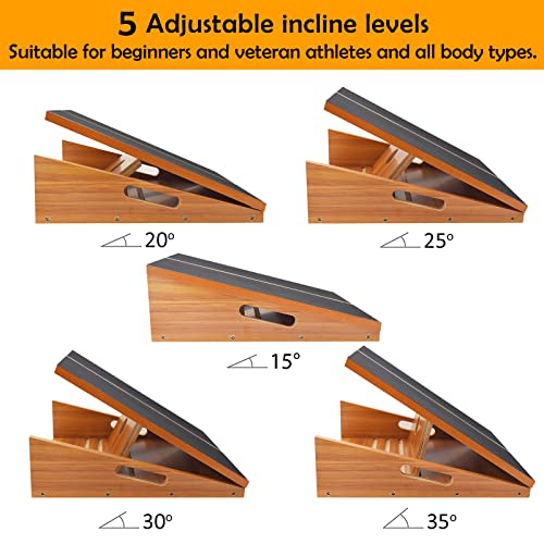 Professional Slant Board, Adjustable Incline Board and Calf Stretcher, Slant Board for Calf Stretching, Calf Stretch Board - color: Extra Large Slant Board