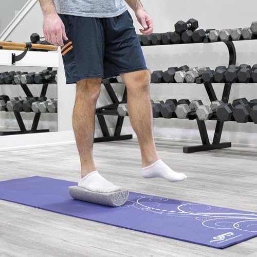 OPTP Silver AXIS Foam Roller, Moderate Density for Sports Medicine, Physical Therapy, Pilates, Yoga - Myofascial Release on Trigger Points (Silver Moderate Density, 12" x 3" Half-Round) - size: Silver - 12" x 3" Half-round