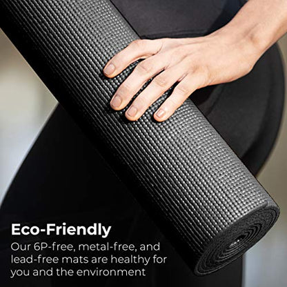 20-Pack Yoga Mat, 68" x 24" Non Slip Exercise Mat, 4mm Thick Gym Mat for Fitness and Stretching, Bulk Non Toxic Yoga Mats for Schools and Studios