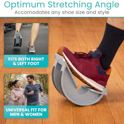 Vive Foot Rocker - Calf Stretcher for Achilles Tendinitis, Heel, Feet, Shin Splint, Plantar Fasciitis Pain Relief - Stretches Strained Leg Muscle - Ankle Wedge Stretch Improves Flexibility (Standard)