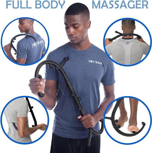 Body Back FSA Eligible Ultimate Trigger Point Release Sports Bundle, Relief from Cramping Soreness, Tightness in Legs, Feet & Back, Deep Muscle Massage (Buddy Black 2.0 + Foot Star)