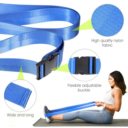 Physical Therapy Strap, Extremity Mobilization Belt, Manual Traction Strap, Adjustable Stretch Straps for Stretching Yoga Leg Shoulder Exercise