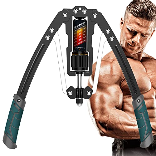 EAST MOUNT Twister Arm Exerciser - Adjustable 22-440lbs Hydraulic Power, Home Chest Expander, Shoulder Muscle Training Fitness Equipment, Arm Enhanced Exercise Strengthener. - color: Green
