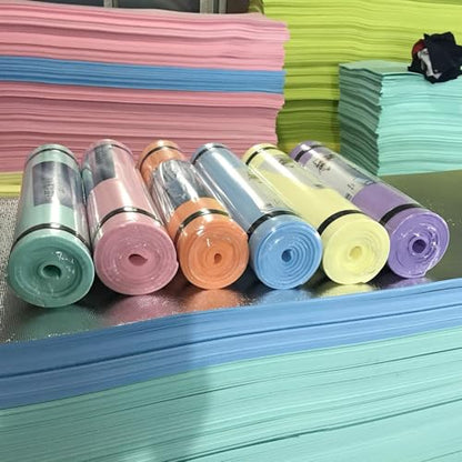 Sports Fitness Mat Exercise Body Building Blanket Nonslip Exercise Pad Gymnastics Mat Fitness Equipment Sports Supplies - color: Lake Green