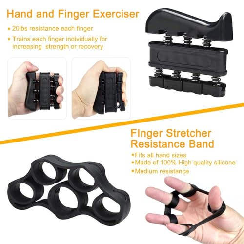 Adjustable Grip Trainer Set Hand Trainer Grip Ring Finger Trainer Combination Fitness Equipment