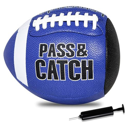 PassCatch Training Football, Combo Set, with Receiver Trainers Hand Straps, Enhance PassCatch Skills