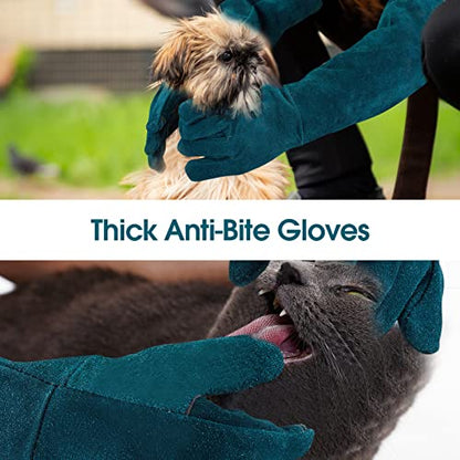 Animal Handling Gloves Bite Proof Multipurpose Pet Glove for Trips to Vet Grooming Puncture Proof Training Anti-Bite Scratch for Cat Dog Snake Falcon Grabbing Reptile