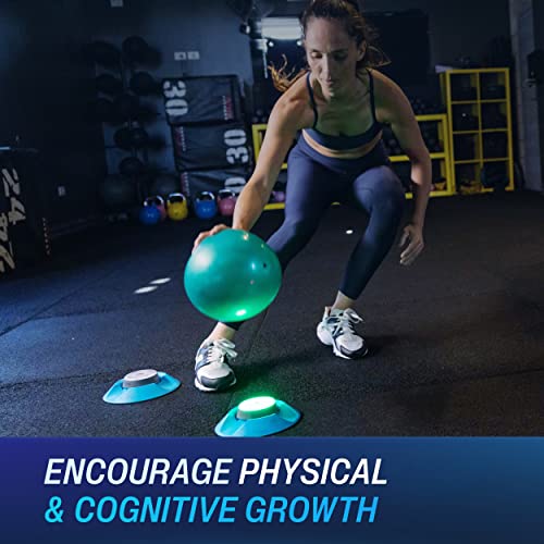 BlazePod Reaction Training Kit Smart Pods for Speed, Agility & Cognitive Drills - Pro-Level Training for Athletes, Trainers, Therapists & Coaches - App Access Included (4 Pods)