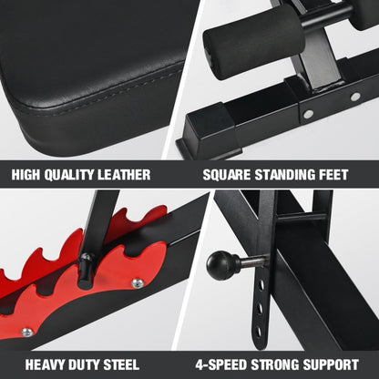 Adjustable Weight Bench for Home Gym Foldable Workout Bench 800lb Capacity Foldable Workout Bench Compact Small Dumbbell Bench Black for Full Body Workout