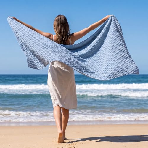 REDKISS Microfiber Bath Towels of 4-27x55 Inches Bath Towel Large, Highly Absorbent Towels for Bathroom, Quick Drying, Super Soft, Lint Free Fluffy Shower Towel for Gym, SPA, Ideal Everyday Use