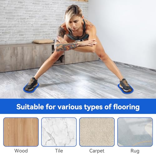 HERCHR Core Sliding Disc, Sport Sliding Plate GlidingDiscs Fitness Slide Plate GlidingPad Training Equipment for Fitness Gym, Home, Yoga, Pilates, Workout Ab Pads Exercise Equipment for Women and Men