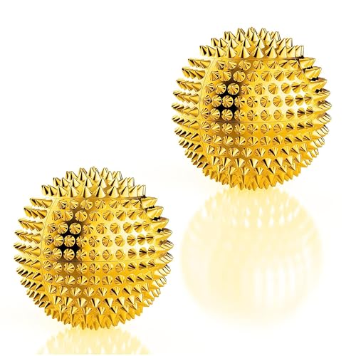 Magnet Balls - Hand & Foot Massage Ball, Spiky Massage Orb, 3.2cm Gold