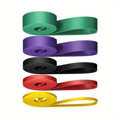 Resistance Bands, Pull-Up Assist Straps for Muscle Training, Non-Slip, Various Tension Levels, Fitness Equipment for Home and Outdoor Use - color: black