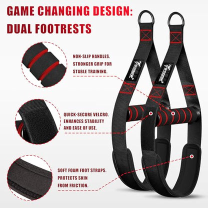 Pull Up Assistance Bands, Heavy Duty Resistance Bands with Handles, Exercise Band with Door Anchor, Adjustable Workout Band Set for Pull Up Bar, Full Body Strength&Muscle Training, Recovery, Home Gym