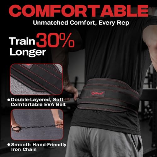 Weightlifting Dip Belt with Chain, Heavy Duty 550-650 lbs Capacity, for Dips and Pull-ups