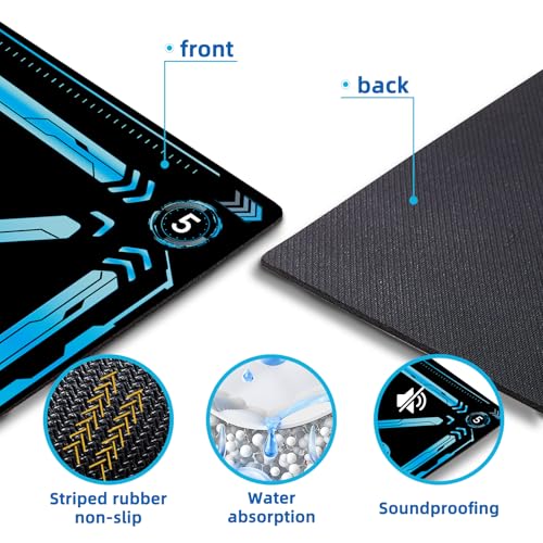 Soccer Training Mat with QR Code Video Tutorials,Non-Slip High-Density Footwork Practice Mat for Athletes & Players,Professional Ball Control & Dribbling Equipment for Home & Gym,Durable Soccer Gift.