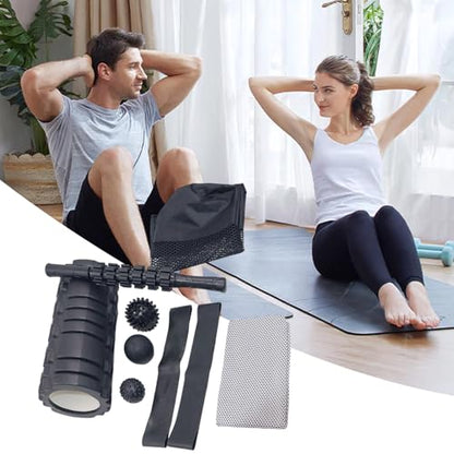 1 Set Yogas Foam Rollers Set with Massage Stick and Balls Massage Accessories for Muscle Recovery Stretching Workout
