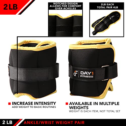 JFIT Ankle Weights - Ankle Weight Pair 10 Weight and Bundle Options - 0.5 to 8 lbs. Each (Set of 2) Adjustable Straps – Comfortable, Breathable, Moisture Absorbent Weight Straps for Men and Women