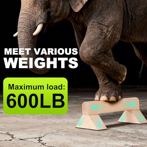 Push Up Bar, Wooden Push Up Handles for Home Strength Training, 2 PCS Wood Push Up Bars for Floor Non-Slip Base Exercise Indoor Outdoor Workout Equipment