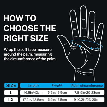Workout Gloves with Wrist Wraps for Men & Women – Ventilated Weight Lifting Gloves for Anti-Sweat Gym Fitness, Cross Training & Hand Support - size: Large