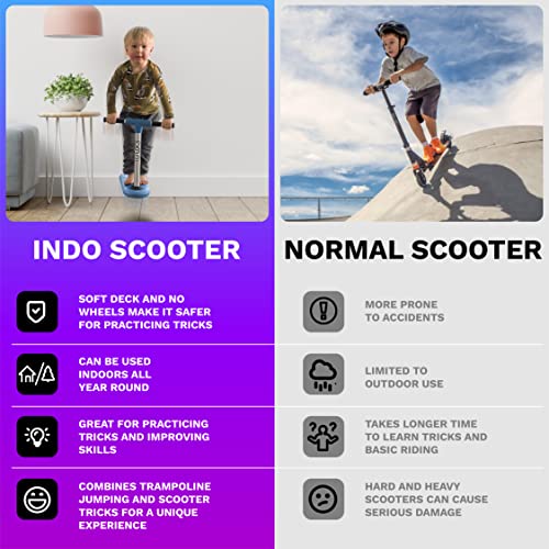 in Do the Trick - Trick Scooter for Teenagers & Adults - Trampoline Scooter Ideal for Trampoline Stunt Exercises, Professionals & Beginners - Indoor & Outdoor Freestyle