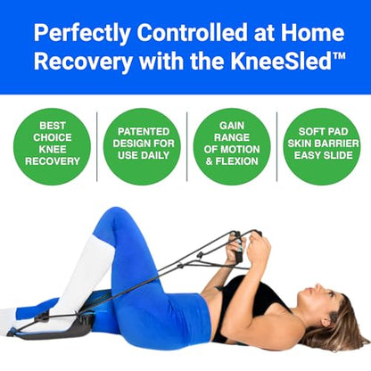 KneeSled™ Best choice after knee replacement surgery increases range of motion, stretches knees, improving mobility and flexibility leg exercise great for working out knee pain