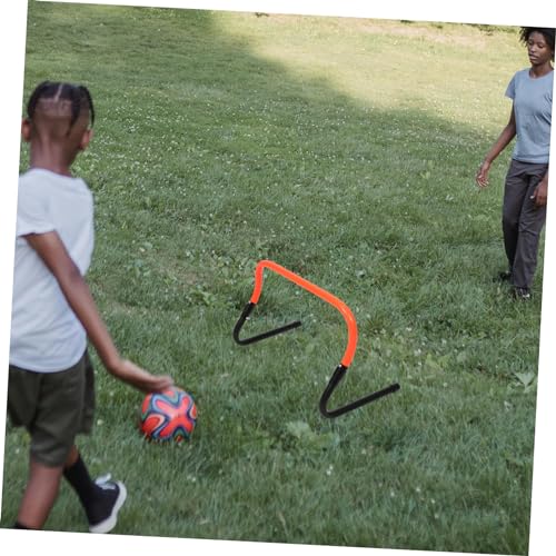 BESPORTBLE Adjustable Speed Hurdles Set for Football Training 2-Stage Height Mini Agility Hurdles