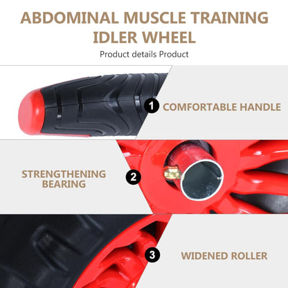 GALPADA Anti-Skid Ab Roller Wheel for Men and Women with Knee Pad Thickened Abdominal Exercise Roller for Core Strength Stomach and Back Workout 7.08X7.08X5.90In