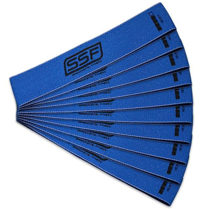 Serious Steel Fitness Fabric Mini Loop Non-Slip Resistance Band Set | Warm-Up, Physical Therapy, Glute Training, Speed and Agility Exercise Bands - color: Level 4 - Heavy (Blue)