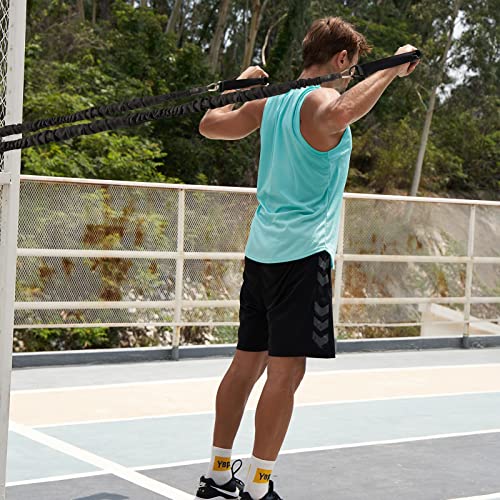 Resistance Running Training Bungee Band, Bungee Resistance Cord Set, Long Resistance Band, Lateral Movement Sprint Overspeed Training Fitness for Fast