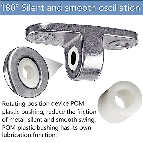 Permanent Antirust Stainless Steel Slient Bearing Swing Hanger,Heavy Duty 180° Rotary Swing, 1500LB Wood Playground Hammock Chair,sandbag Porch Swing