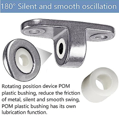 Permanent Antirust Stainless Steel Slient Bearing Swing Hanger,Heavy Duty 180° Rotary Swing, 1500LB Wood Playground Hammock Chair,sandbag Porch Swing