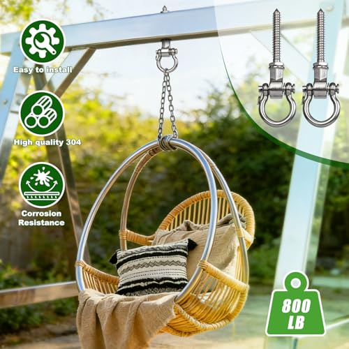 6Packs Heavy Duty Swing Hangers Permanent Anti Rust Bearing - size: 6 inch Style 3