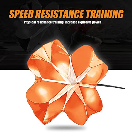 Running Parachute for Speed Training, 56 inch Resistance Parachute for Athletes, Sprinting & Football Training Equipment with Adjustable Waist Belt, Drag Chute to Improve Velocity & Explosive Power