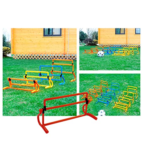 BESPORTBLE Removable Training Hurdles, Agility Ladder Speed Training Equipment, Soccer Training Agility Hurdles(Yellow) - color: Red
