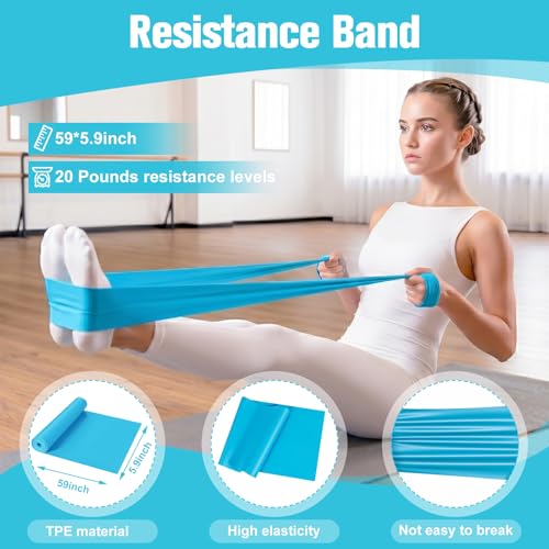 Ballet Practice Kit - Turning Board, Stretching Strap & Resistance Band to Improve Turns, Balance, Spinning for Dance