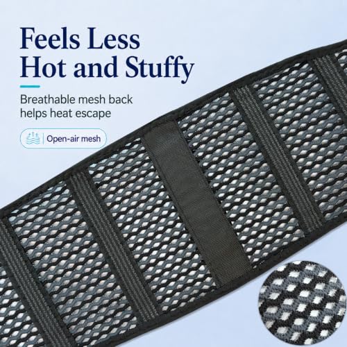 Breathable Thin Back Brace for Women, Adjustable Lower Back Support Belt for Everyday Pain Relief, Slim Low-Profile Lumbar Brace with Gentle Compression, Comfortable Under Clothes - size: XS/S(Waist:27.5"-35")