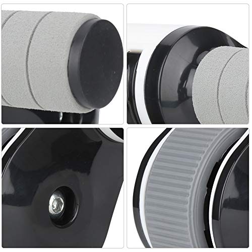 2 Wheels Ab Roller Wheel, Abdominal Muscle Exerciser, Dual - Wheel Core Trainer with Knee Pad for Home Gym, Stable Aluminum Alloy Frame, Foldable Design for Full - Body