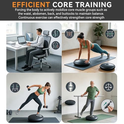 Balance Training Dynadisc, Core Strengthening Disc with Inflator