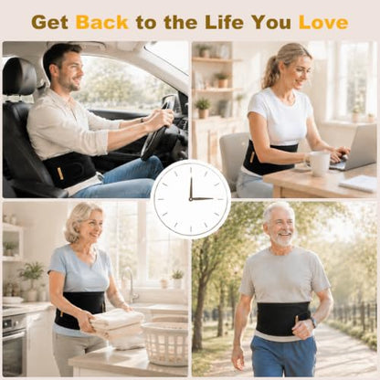 Back Brace for Lower Back Pain for Women&Men,Lumbar Support Belt - size: L/XL(42-51 in)