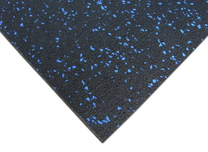 Rubber-Cal Elephant Bark Rubber Flooring - 3/16" Thick - color: Blue Dot, size: 48"L x 48"W x 0.2"Th