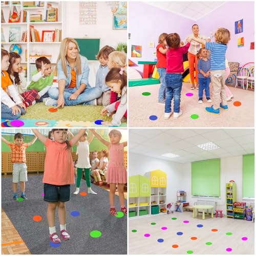 Poly Spots 4 Inch & 9 Inch Non-Slip Flat Cones Spot Markers for Gym Floor - style: Orange 24 Pcs 4inch