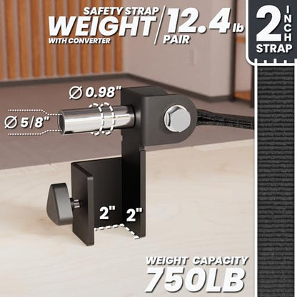 Synergee Safety Straps – Fits 2x2 2x3 3x3 Racks 750 lb - color: a) 2x2 x 23"