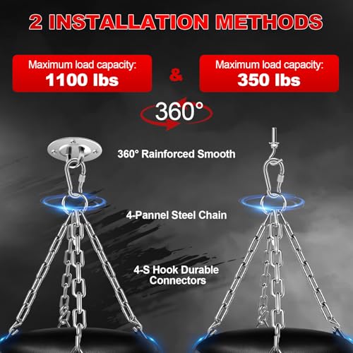 Punching Bag for Adults, 4FT PU Heavy Boxing Bags with Chain Ceiling Hook, Hanging Boxing Bag for Kickboxing Muay Thai Karate Judo Taekwondo Home Gym Training, Unfilled - style: Fighter