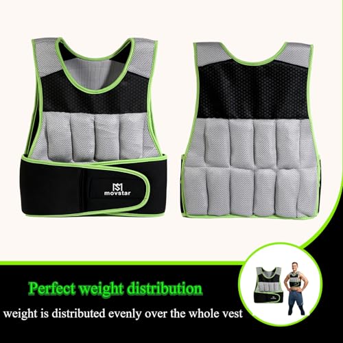 Adjustable Weighted Vest Women Men with Reflective Design 10lbs,20lbs Workout Vest for Strength Training, Walking, Jogging, Weightlifting, Running Men Women - size: 10lbs